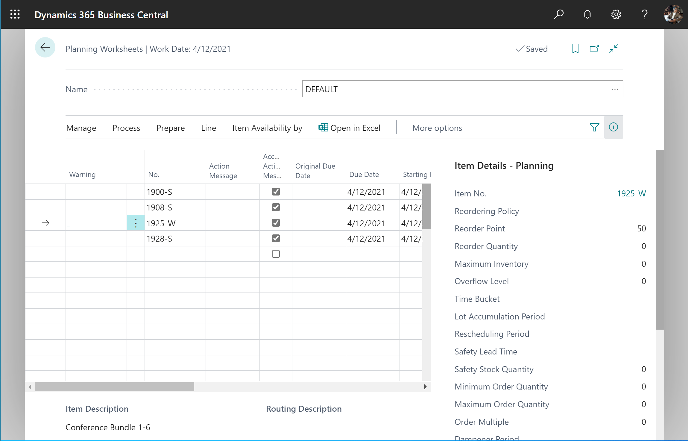 Contents of the Planning Worksheets page Contents of the Planning Worksheets page.